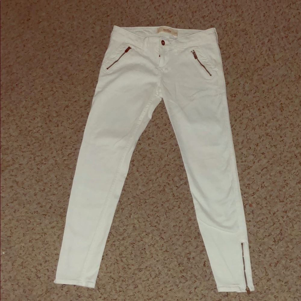 Hollister white jeans
